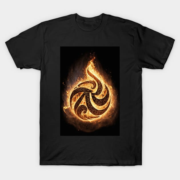 Celtic Fire Rune T-Shirt by Jades-Corner